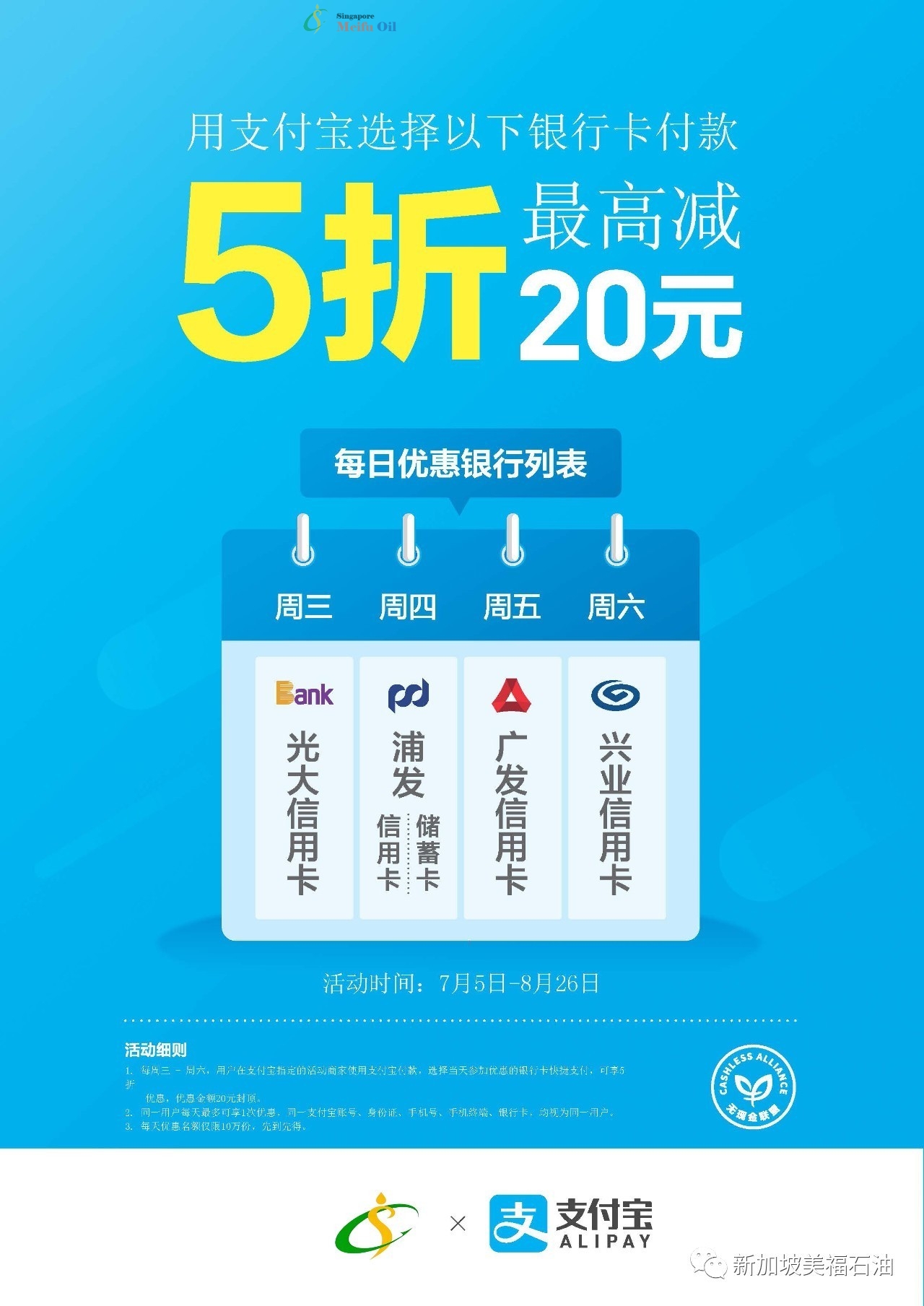 優惠大減價——? 美福攜手銀聯商務四大行